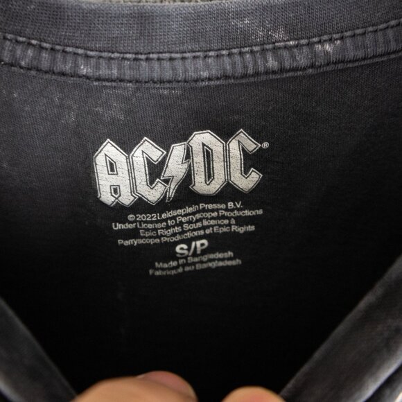 AC/DC 2022 Logo Crop Top Womens Small - Picture 6 of 8